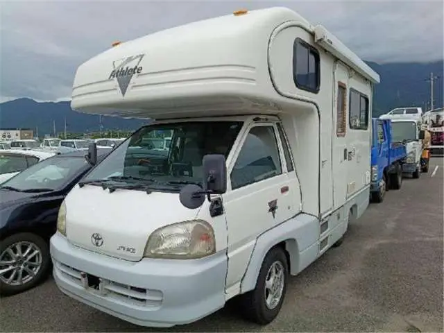2002 Toyota Liteace Truck 4WD Camping White Truck for sale, Japanese used car export - photo 1 of 9 | GULJI TRADERS