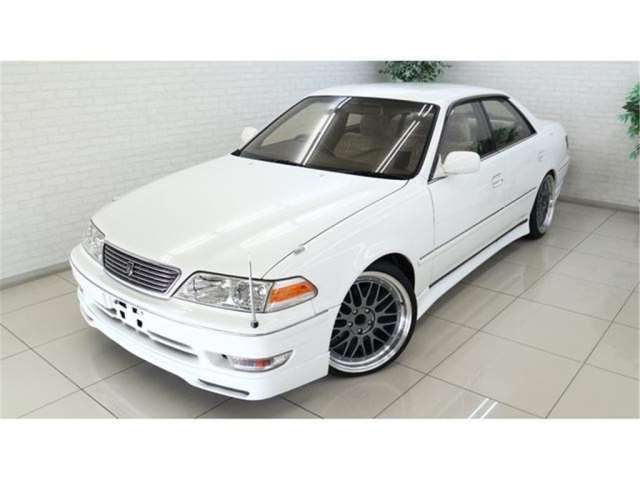 1998 Toyota Mark II Grande G Full Aero Adjustable Suspension White Sedan for sale, Japanese used car export | GULJI TRADERS