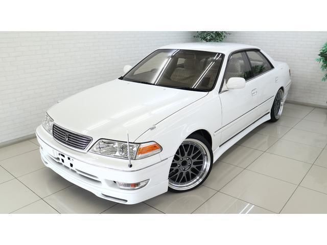 1998 Toyota Mark II Grande G White Sedan for sale, Japanese used car export | GULJI TRADERS