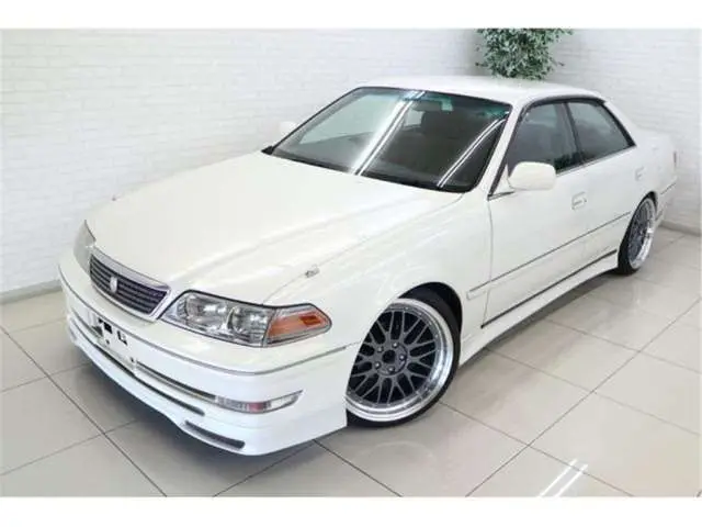 1999 Toyota Mark II Grande late model adjustable suspension 1 - photo 1 1999 Toyota Mark II Grande late model adjustable suspension 1 White Sedan for sale, Japanese used car export - photo 1 of 47 | GULJI TRADERS