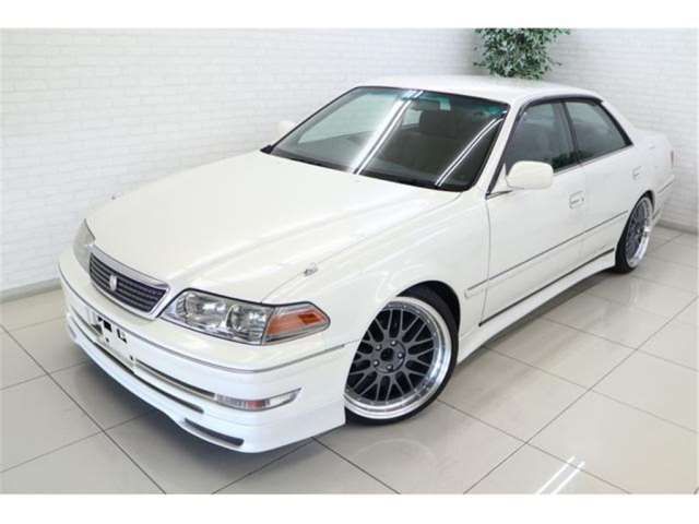 1999 Toyota Mark II Grande late model adjustable suspension 1 - photo 1 1999 Toyota Mark II Grande late model adjustable suspension 1 White Sedan for sale, Japanese used car export | GULJI TRADERS