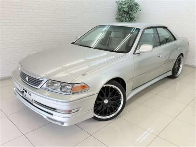 2000 Toyota Mark II Grande 5-speed Full Aero Car - photo 1 2000 Toyota Mark II Grande 5-speed Full Aero Car Silver Sedan for sale, Japanese used car export - photo 1 of 47 | GULJI TRADERS