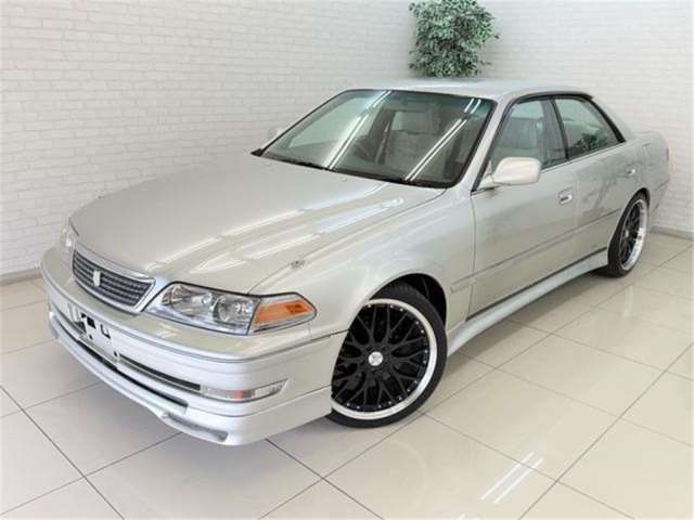 2000 Toyota Mark II Grande 5-speed Full Aero Car - photo 1 2000 Toyota Mark II Grande 5-speed Full Aero Car Silver Sedan for sale, Japanese used car export | GULJI TRADERS
