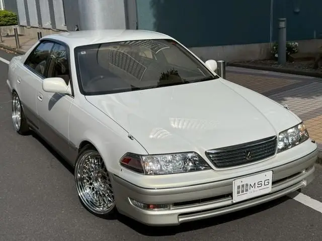 2000 Toyota Mark II Grande Regalia G Edition White Sedan for sale, Japanese used car export | GULJI TRADERS