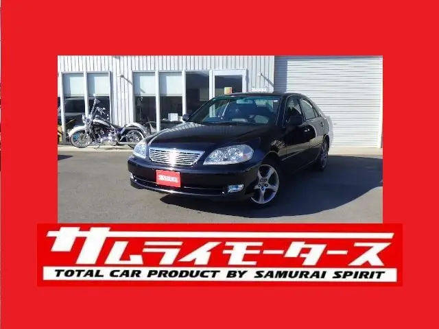 2003 Toyota Mark II Grande iR-V★1JZ Turbo★Black Leather Seats Black Sedan for sale, Japanese used car export | GULJI TRADERS