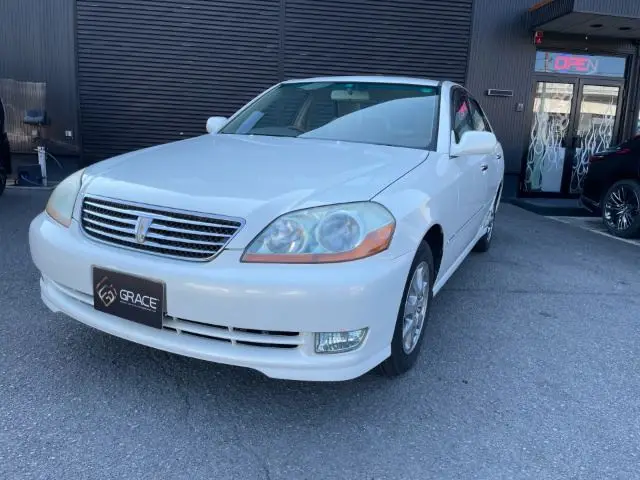 2003 Toyota Mark II Grande Regalia Navigation Package - photo 1 2003 Toyota Mark II Grande Regalia Navigation Package Pearl Sedan for sale, Japanese used car export - photo 1 of 18 | GULJI TRADERS