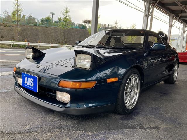 1990 Toyota MR2 GT, T-bar roof, user trade-in vehicle, 5-speed manual transmission Green Coupe for sale, Japanese used car export | GULJI TRADING