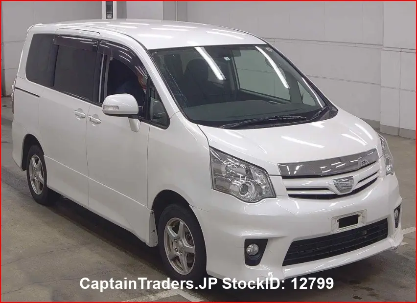 2010 Toyota Noah Pearl white Van for sale, Japanese used car export | GULJI TRADERS
