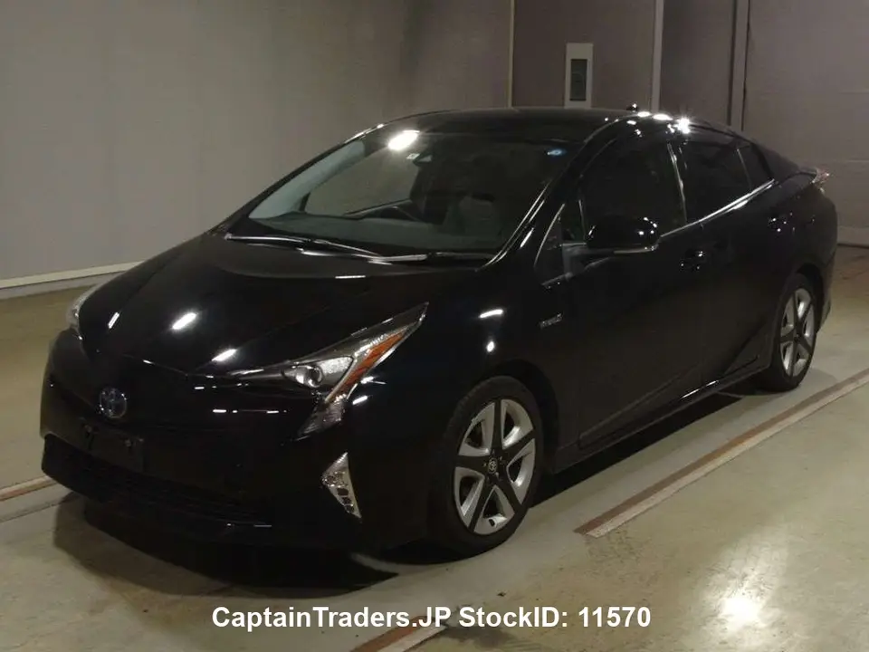 2018 Toyota Prius Hybyrid Black Sedan for sale, Japanese used car export - photo 1 of 10 | GULJI TRADERS