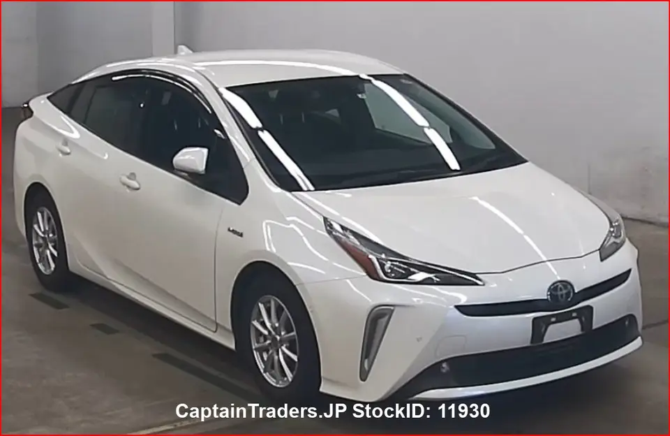 2019 Toyota Prius Hybyrid Pearl Sedan for sale, Japanese used car export | GULJI TRADERS