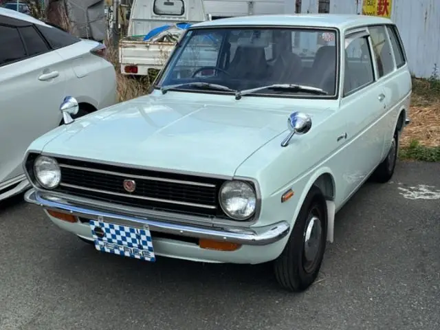 1976 Toyota Publica Green Painted Sedan for sale, Japanese used car export | GULJI TRADERS