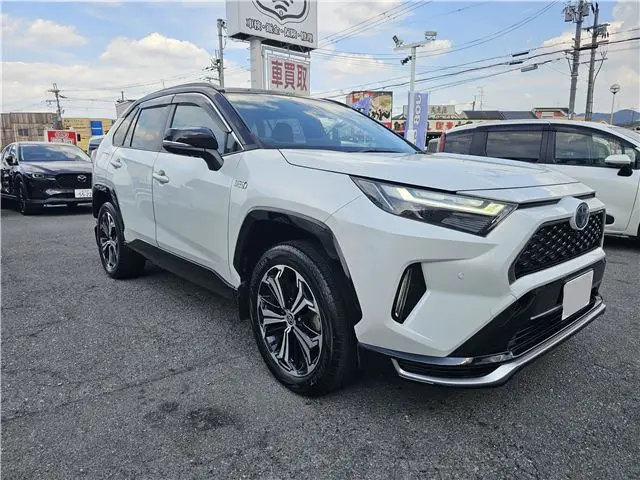 2024 Toyota RAV4 Phv Z★Genuine Navigation★All-around Panorama Monitor★Black Leather★Front and Rear Dashcams★ - photo 1 2024 Toyota RAV4 Phv Z★Genuine Navigation★All-around Panorama Monitor★Black Leather★Front and Rear Dashcams★ Pearl SUV for sale, Japanese used car export - photo 1 of 17 | GULJI TRADERS