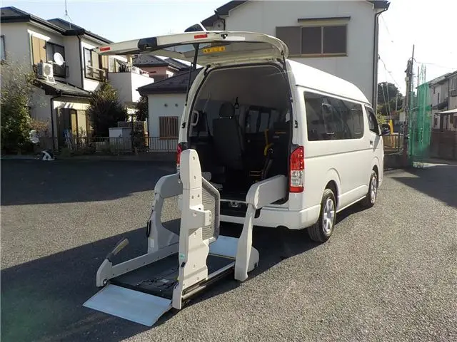 2019 Toyota Regius Ace Van Welcab Type B, navigation system, rear camera, consumption tax exemption White Van for sale, Japanese used car export | GULJI TRADERS