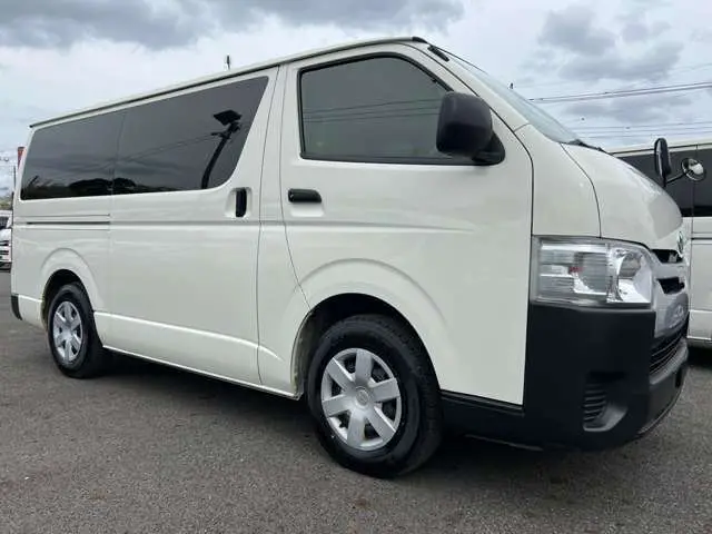 2019 Toyota Regius Ace Van 2.8 DX Long Diesel Turbo TSS - photo 1 2019 Toyota Regius Ace Van 2.8 DX Long Diesel Turbo TSS White Van for sale, Japanese used car export - photo 1 of 43 | GULJI TRADERS