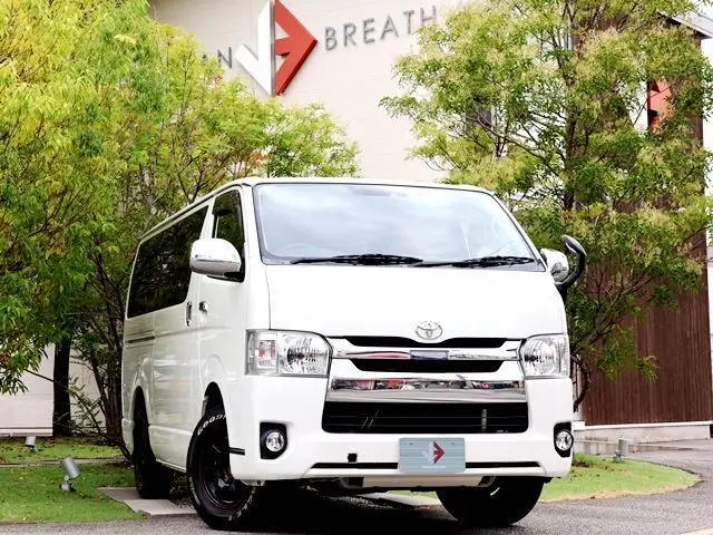 2019 Toyota Regius Ace Van Long Super GL ● One Owner ● Bed Kit ● Non-Smoking Car ● Genuine Navigation System ● Dashcam Pearl Van for sale, Japanese used car export | GULJI TRADERS