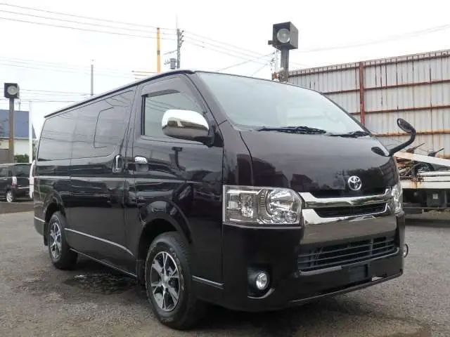 2019 Toyota Regius Ace Van Super GL Dark Prime II Red Van for sale, Japanese used car export - photo 1 of 49 | GULJI TRADERS