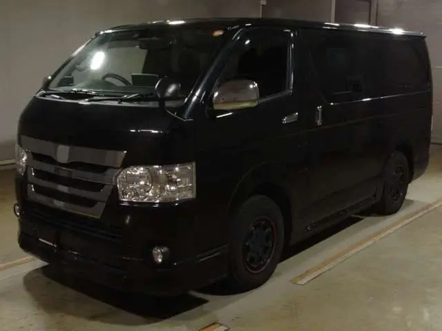 2019 Toyota Regius Ace Van Long Super GL Black Van for sale, Japanese used car export - photo 1 of 11 | GULJI TRADERS