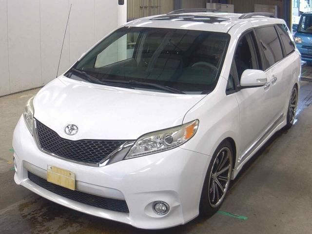 2013 Toyota Sienna SE White Van for sale, Japanese used car export - photo 1 of 5 | GULJI TRADERS