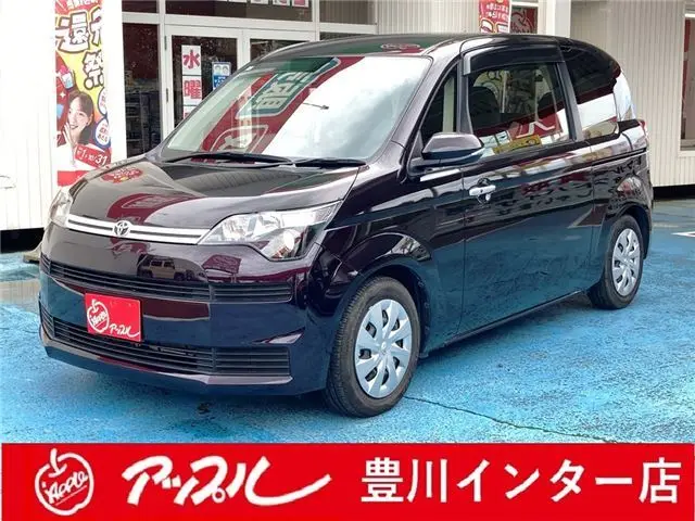2017 Toyota Spade F★One Owner, Dealer Navi, Smart Key, Safety Sense Purple Van for sale, Japanese used car export - photo 1 of 66 | GULJI TRADERS