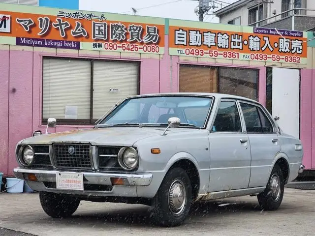 1974 Toyota Sprinter MT Manual - photo 1 1974 Toyota Sprinter MT Manual Silver Sedan for sale, Japanese used car export - photo 1 of 50 | GULJI TRADERS