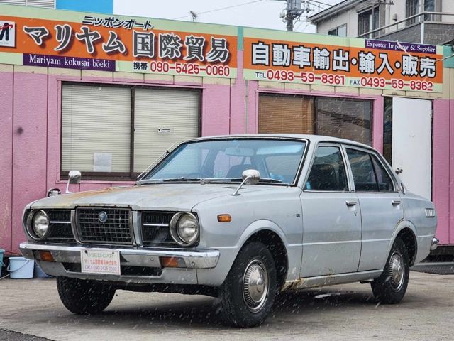 1974 Toyota Sprinter MT Manual Silver Sedan for sale, Japanese used car export | GULJI TRADING