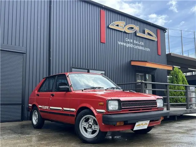 1982 Toyota Starlet S Red Sedan for sale, Japanese used car export | GULJI TRADERS