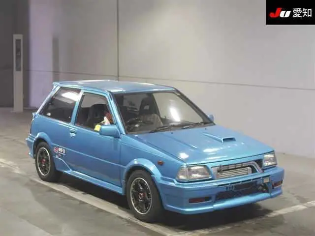 1989 Toyota Starlet Blue Color changed Sedan for sale, Japanese used car export - photo 1 of 9 | GULJI TRADERS