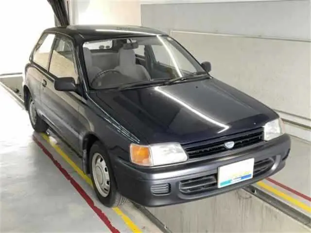 1994 Toyota Starlet Soleil L 2WD - photo 1 1994 Toyota Starlet Soleil L 2WD Blue Sedan for sale, Japanese used car export - photo 1 of 5 | GULJI TRADERS