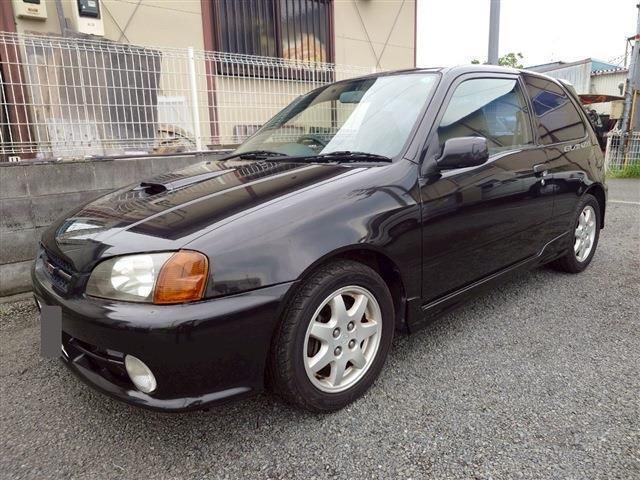 1996 Toyota Starlet Glanza V Excellent PKG Black Sedan for sale, Japanese used car export | GULJI TRADERS