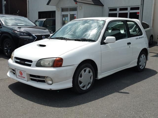 1997 Toyota Starlet Glanza V White Sedan for sale, Japanese used car export | GULJI TRADERS