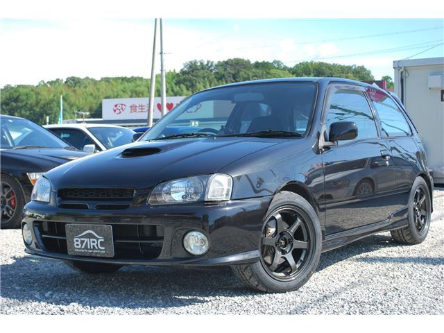 1999 Toyota Starlet Glanza V Excellent Package Black Sedan for sale, Japanese used car export | GULJI TRADERS