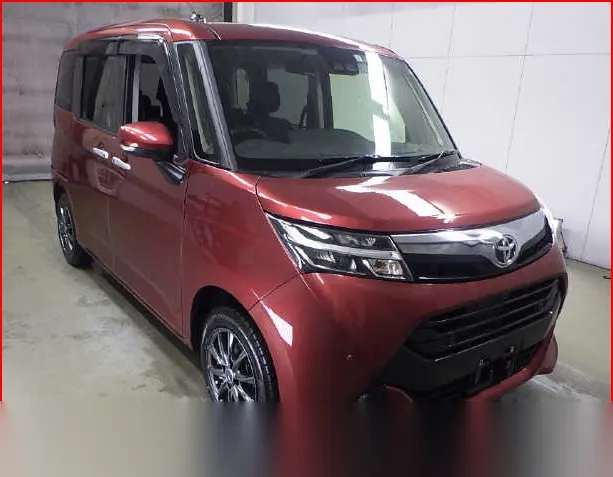 2019 Toyota Tank Push Start G Edition Red Van for sale, Japanese used car export - photo 1 of 7 | GULJI TRADERS