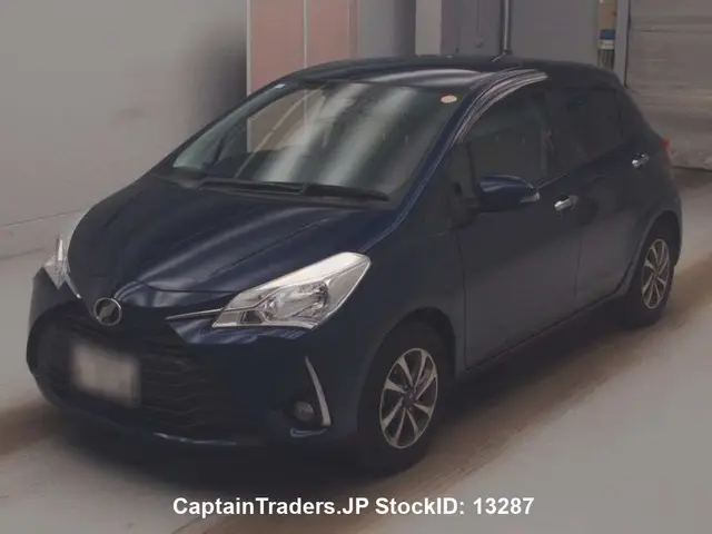 2018 Toyota Vitz BLUE Sedan for sale, Japanese used car export | GULJI TRADERS