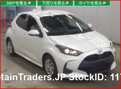 2021 Toyota Yaris Pearl white Sedan for sale, Japanese used car export - photo 1 of 10 | GULJI TRADERS