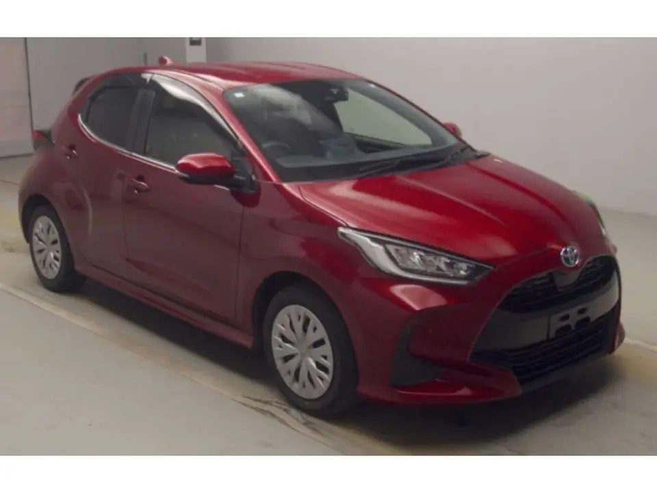 2021 Toyota Yaris - photo 1 2021 Toyota Yaris Red Sedan for sale, Japanese used car export - photo 1 of 23 | GULJI TRADERS